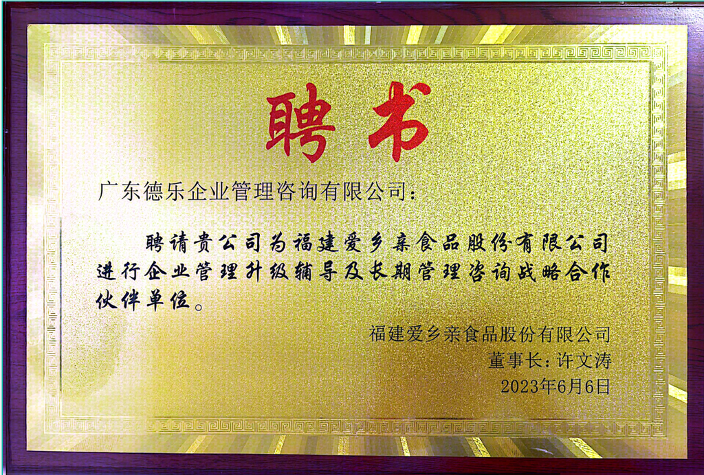广东德乐咨询资质与荣誉证书